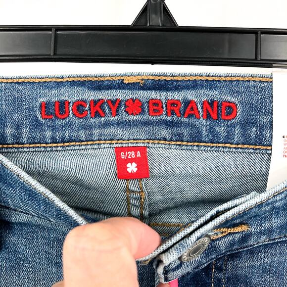 LUCKY BRAND Womens Sweet Wide Leg Jeans US 6 Size 28 Blue Free Cruising Wash NWT - Picture 8 of 13